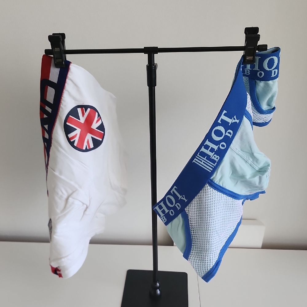 White and Blue Underwear Set